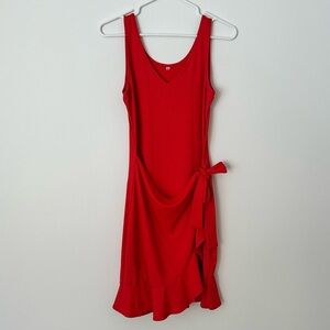 Sassy Red Sleeveless Dress